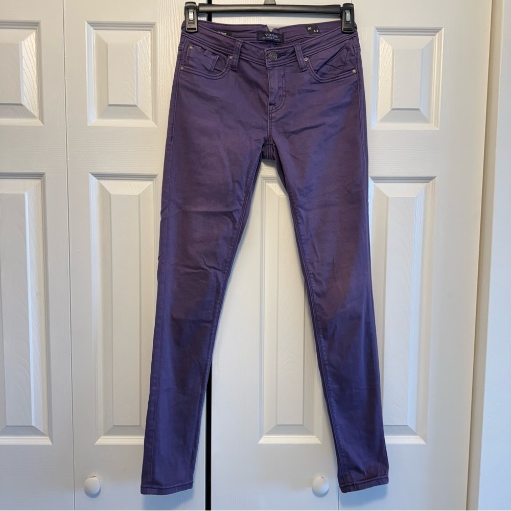 Vigoss Women Purple Skinny Jeans, Size 26